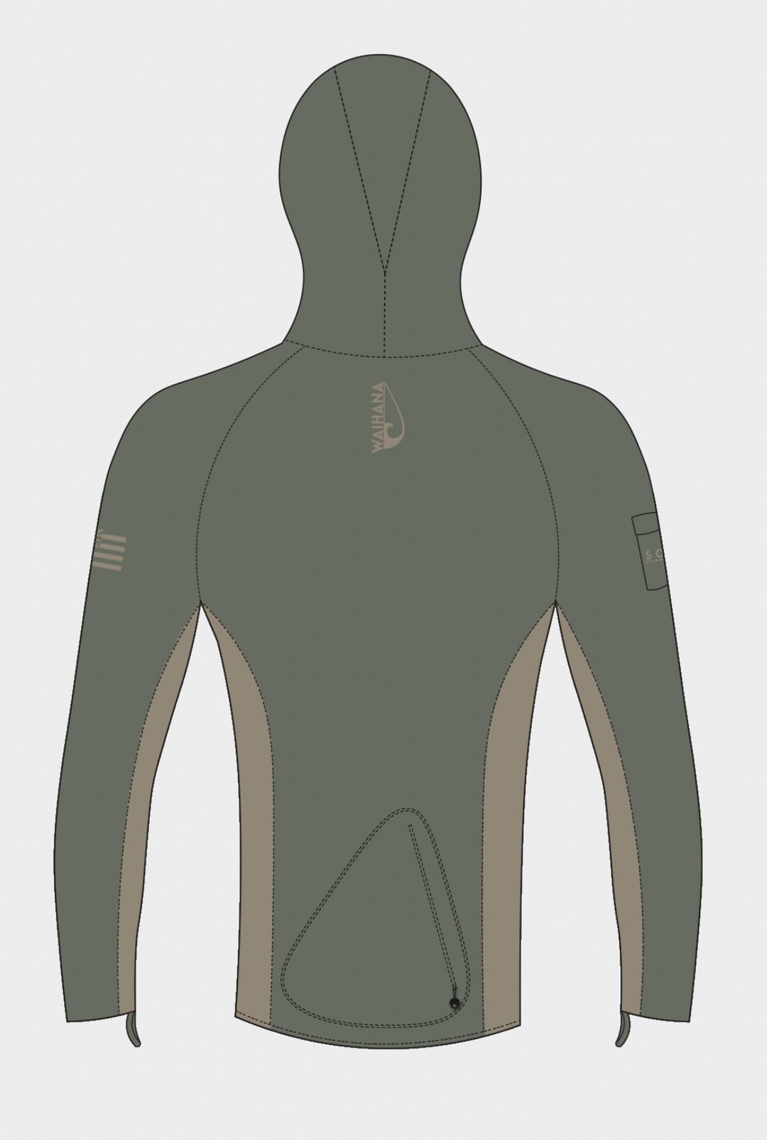 Olive Hooded Voyager Rashguard