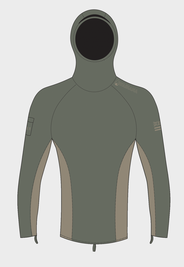 Olive Hooded Voyager Rashguard