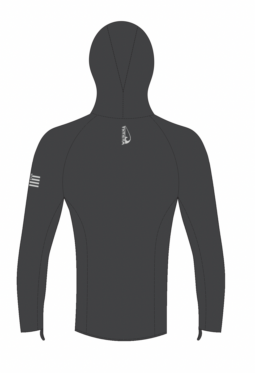 Anthracite Carvico Hooded Surf Rashguard
