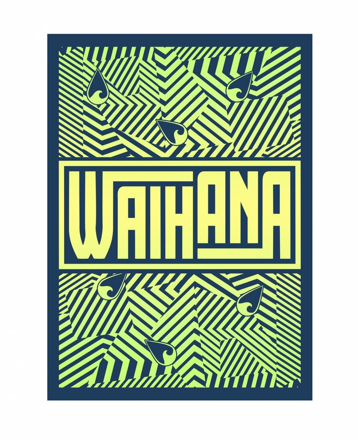 Waihana Psychedelic Waves Sticker