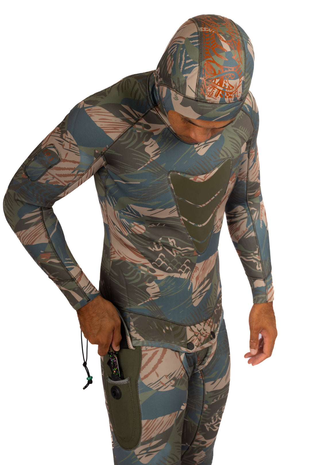 Men’s Hawaiian Brushstroke Spearfishing 3.5mm Wetsuit